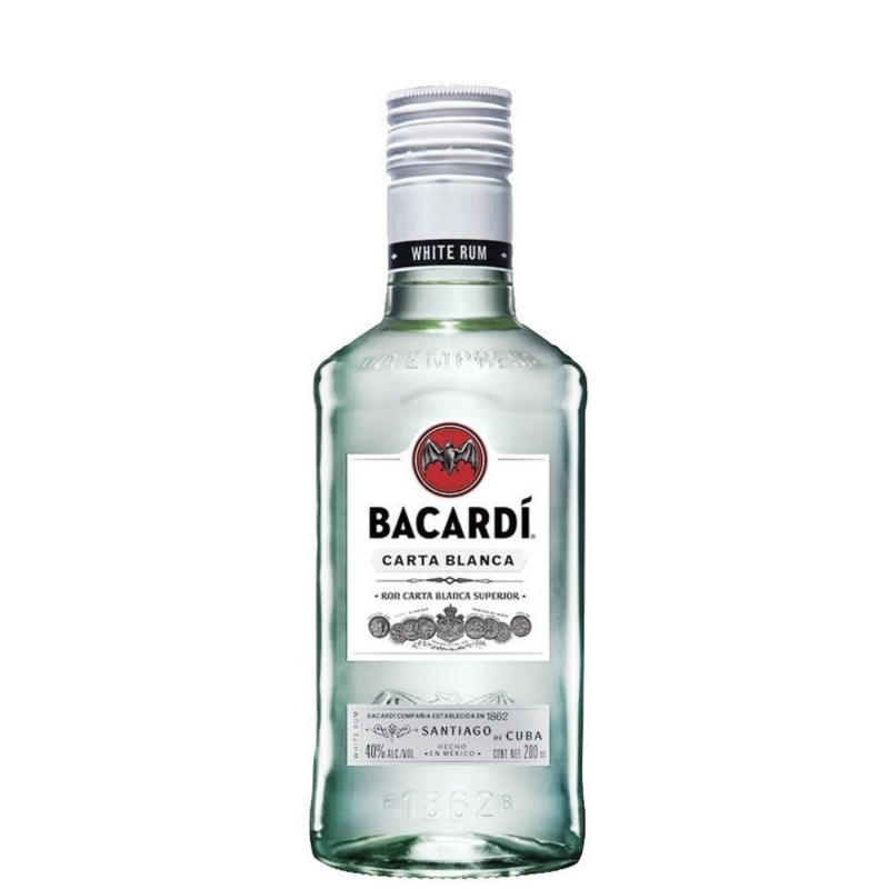 RON BACARDI BLANCO 200 ML... RON BACARDI BLANCO 200 ML...